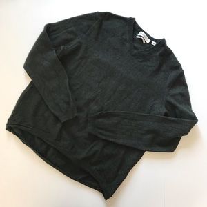 Calvin Klein Green Long Sleeve Merino Wool Sweater